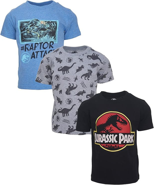 Jurassic Park Paquete de 3 camisetas gráficas