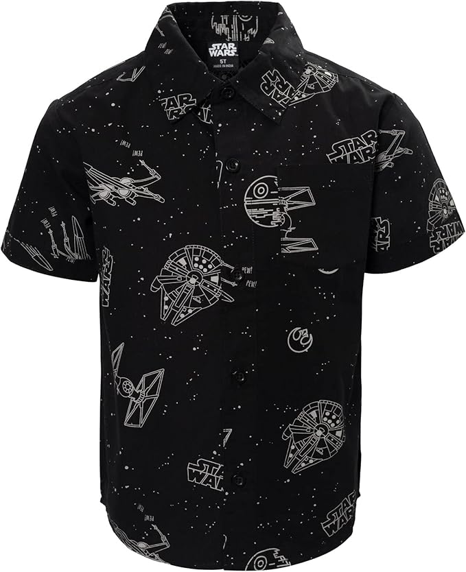 STAR WARS Camisa de vestir de manga corta con botones