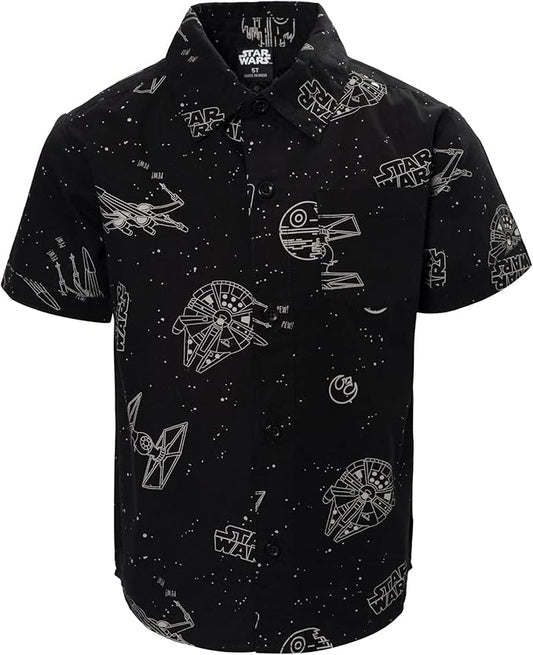 STAR WARS Camisa de vestir de manga corta con botones