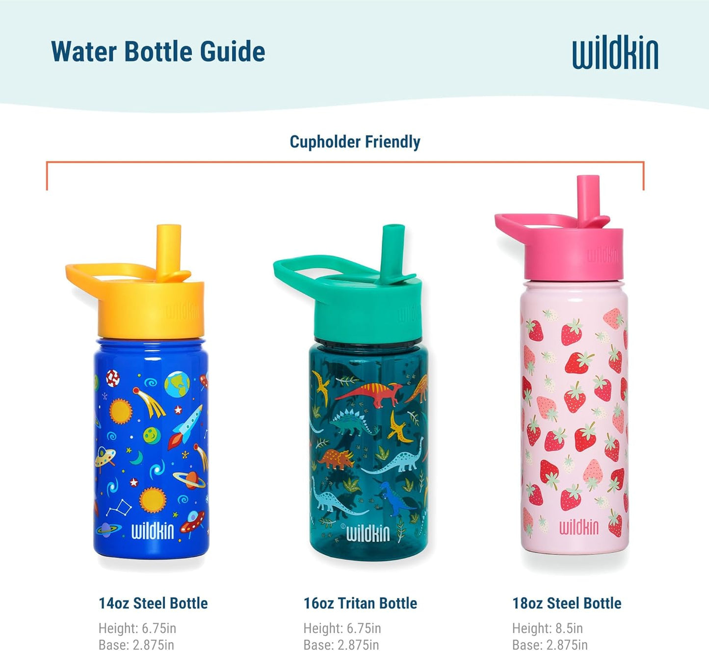 Wildkin Botella de agua reutilizable de acero inoxidable Bailarina 