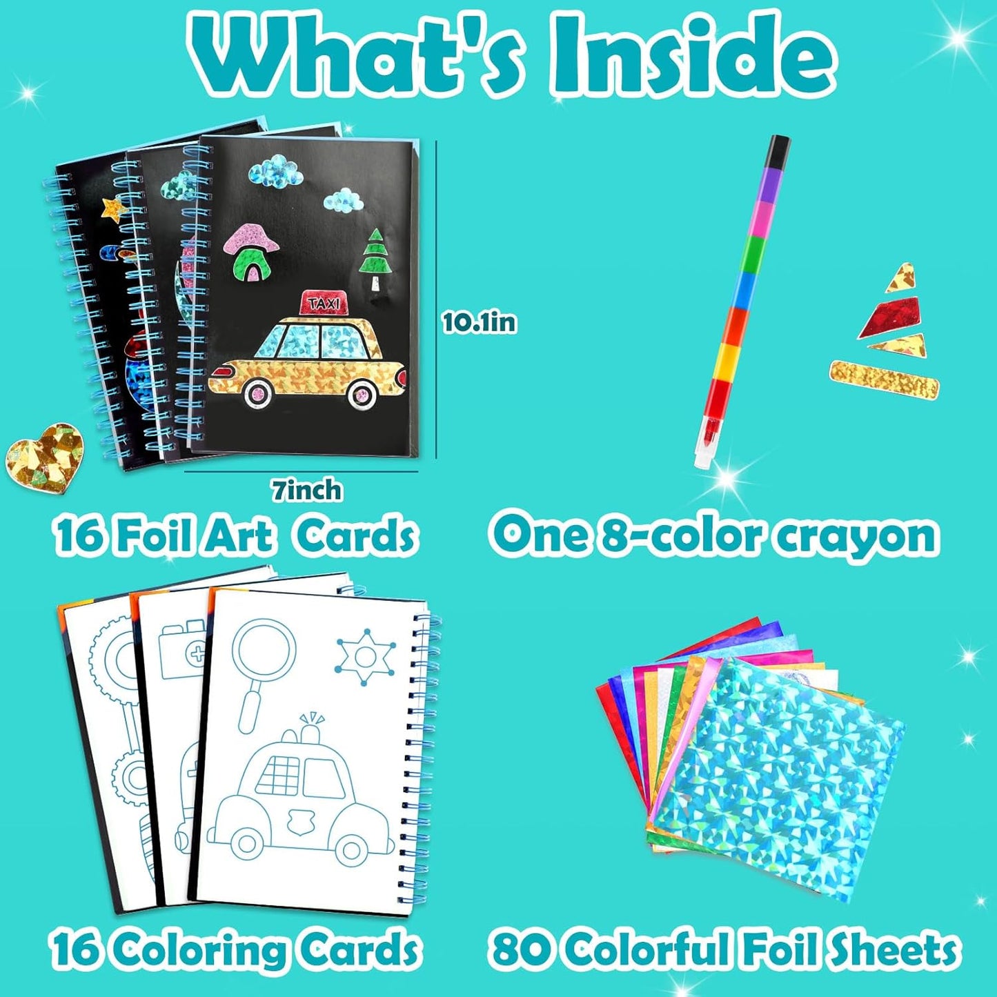 Kit de manualidades con papel de aluminio