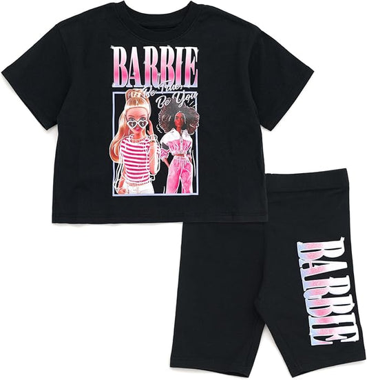Barbie Conjunto de camiseta corta y pantalones cortos