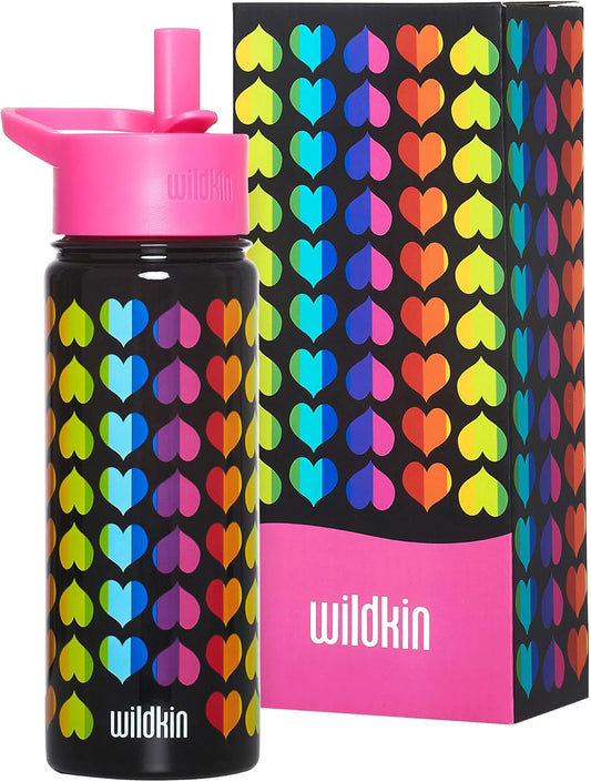 Wildkin Botella de agua reutilizable de acero inoxidable 18 onz