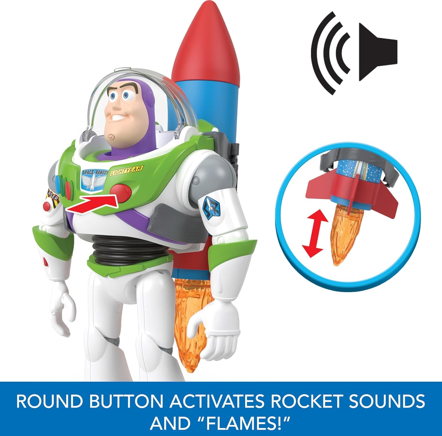 Rocket Rescue Buzz Lightyear con más de 20 sonidos y frases