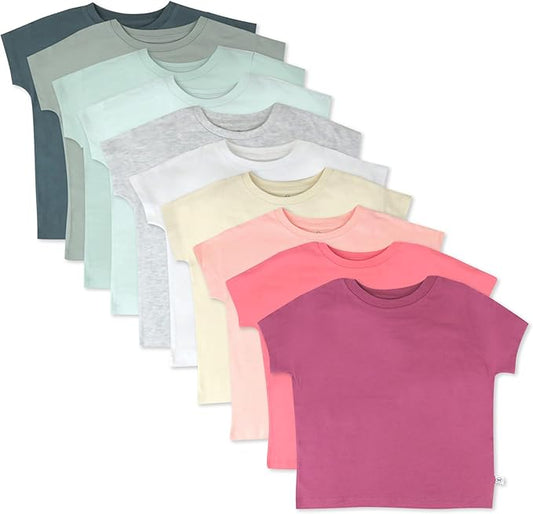 HonestBaby - Paquete múltiple de camisetas