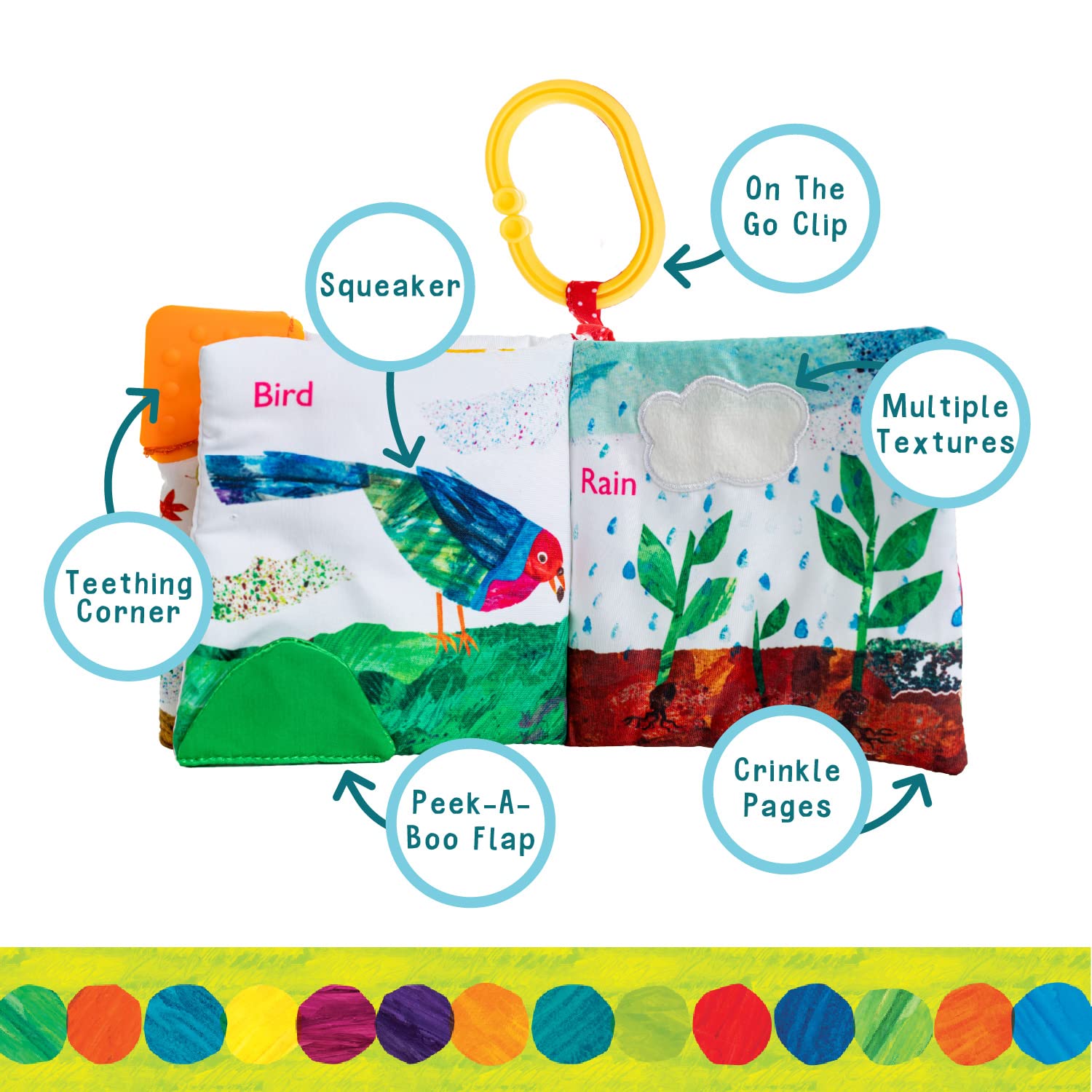 Hungry Caterpillar Tiny Seed - Libro suave con clip