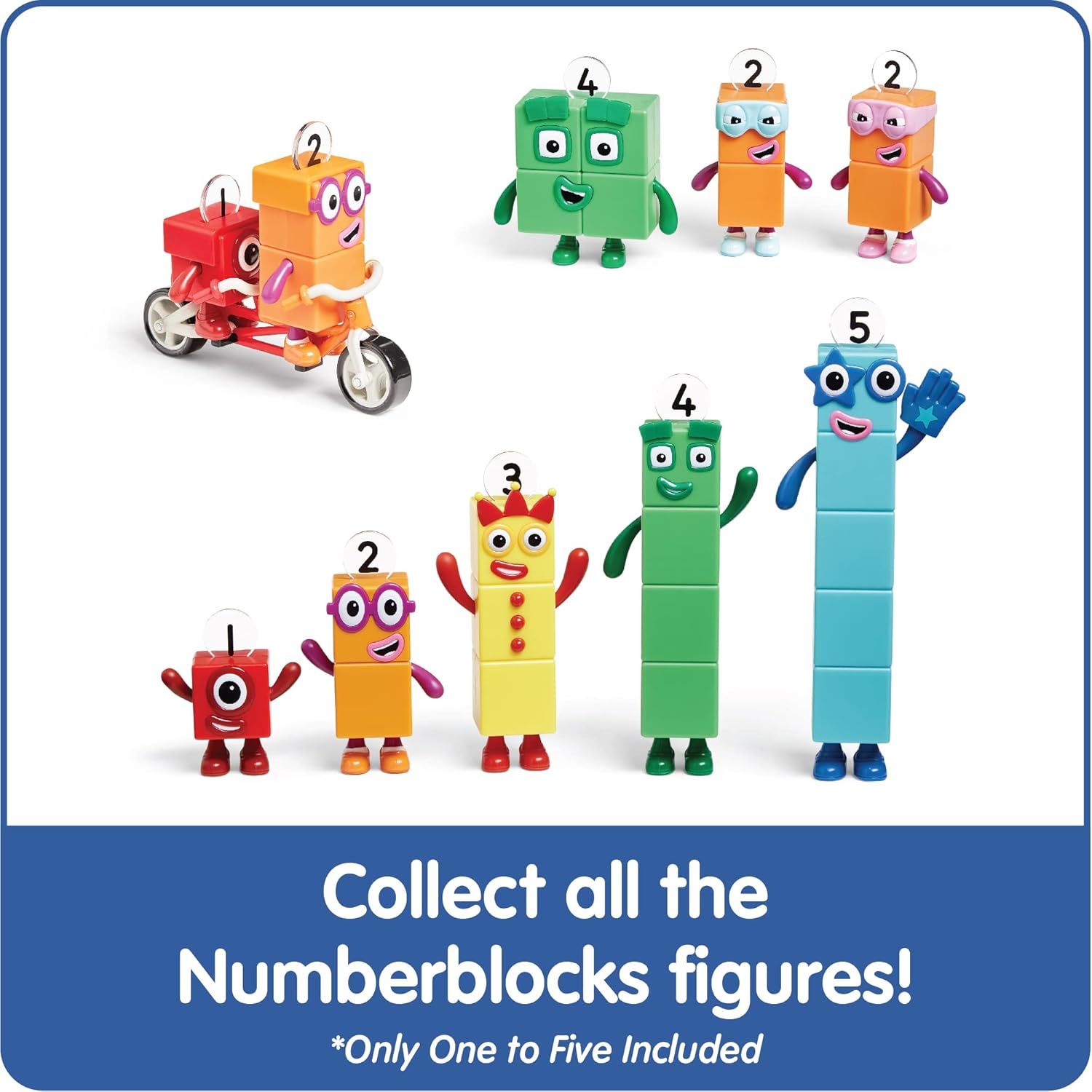 Numberblocks Amigos del uno al cinco