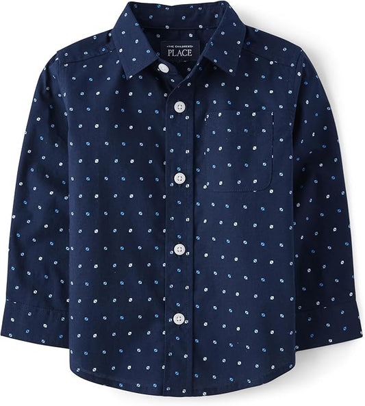 The Children's Place Camisa de manga larga con botones