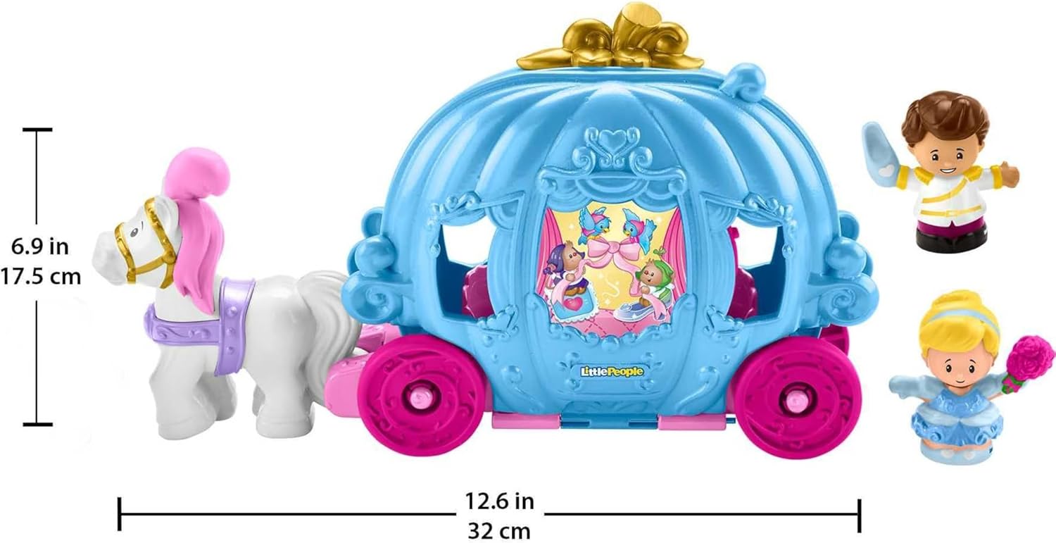 Fisher-Price Little People - Juego de carruaje bailarín de la princesa de Disney