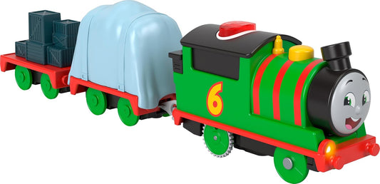 Tren de juguete motorizado Thomas & Friends Talking Percy motor a batería con sonidos y frases
