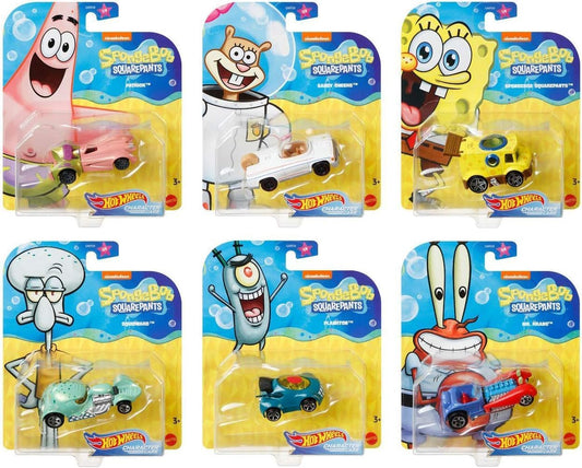 Underwater Wheels - Paquete de 6 pantalones cuadrados de Bob Esponja
