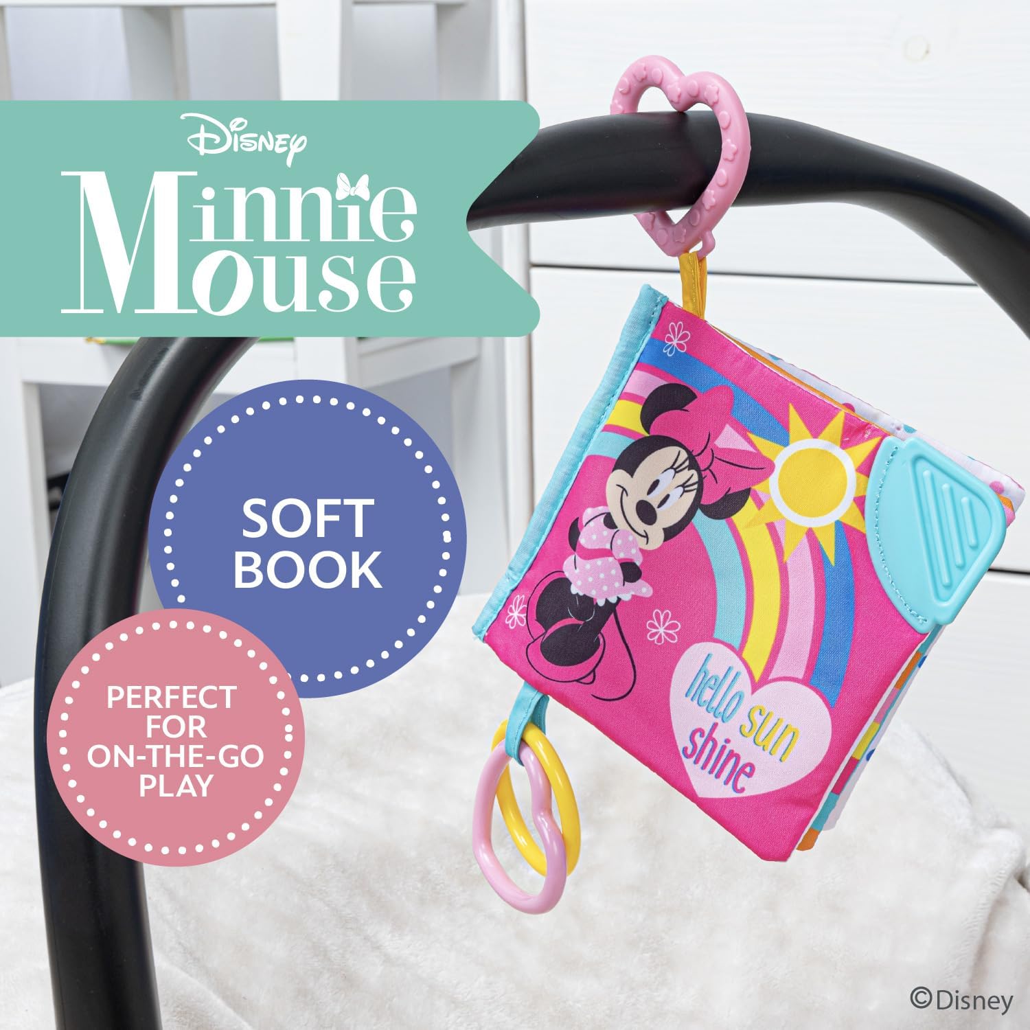 Disney Baby Minnie Mouse On The Go - Libro suave para bebés