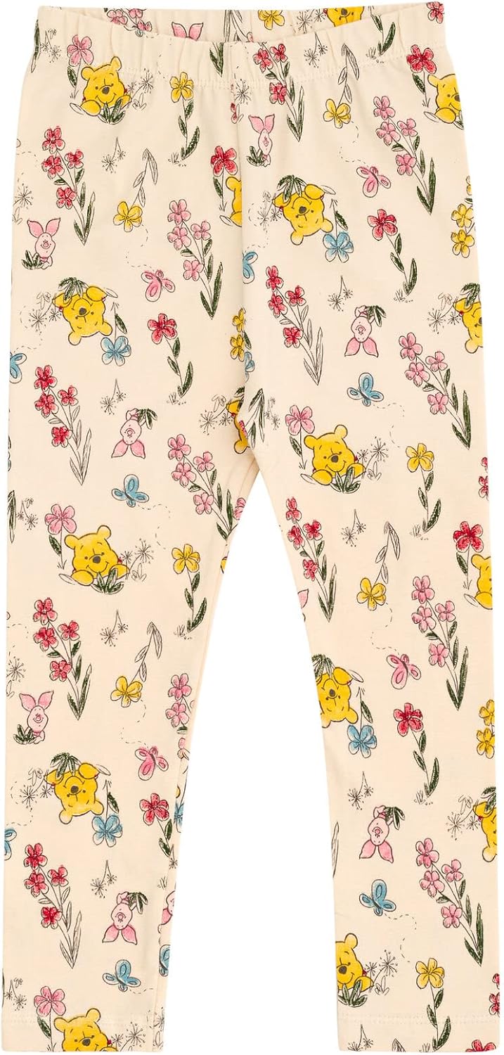 Disney Winnie the Pooh Peplum - Conjunto de camiseta y leggings