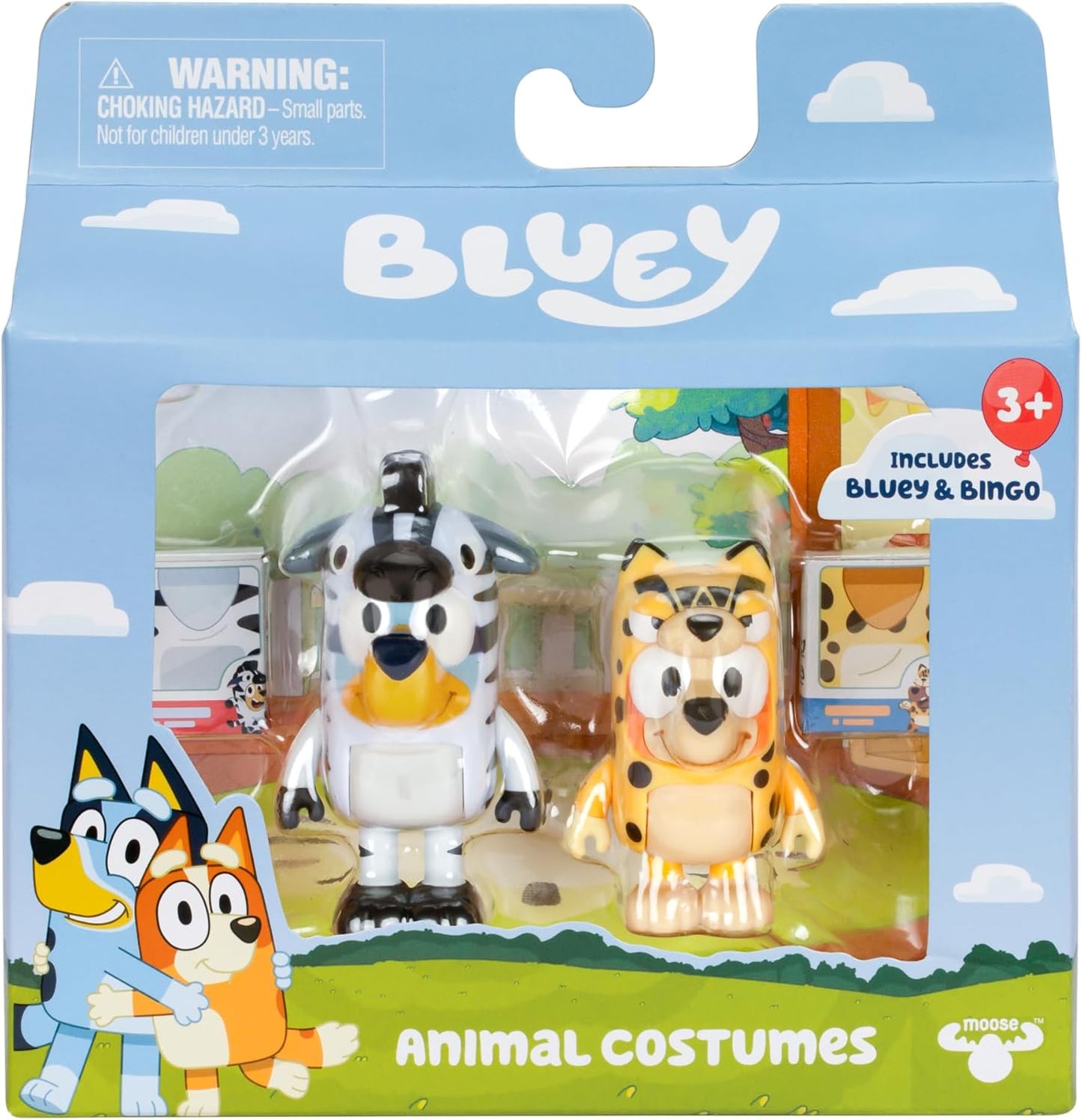 Bluey Paquete de 2 figuras – Disfraces de animales