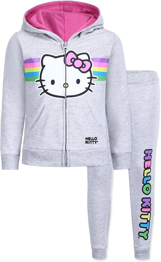 Conjunto de sudadera con capucha y pantalones con cremallera de Hello Kitty Sanrio