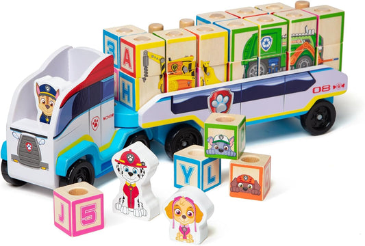 Melissa & Doug Camión de madera ABC de la Patrulla Canina