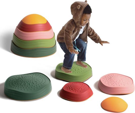 Piedras de equilibrio, juguetes sensoriales antideslizantes