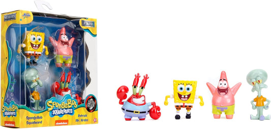 Bob Esponja 2.5" 4-Pack de figuras fundidas a presión