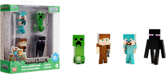 Jada Minecraft MetalFigs - Paquete de 4 unidades