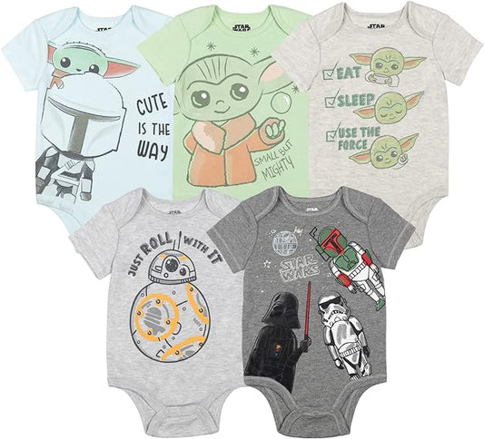 STAR WARS Paquete de 5 mamelucos