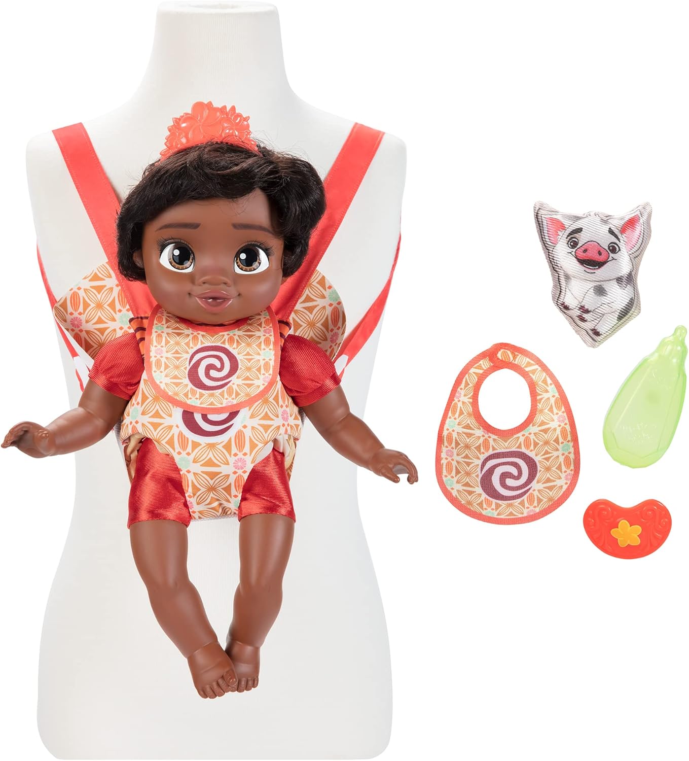 Disney - Muñeca de la princesa Baby Moana Baby de lujo con tiara