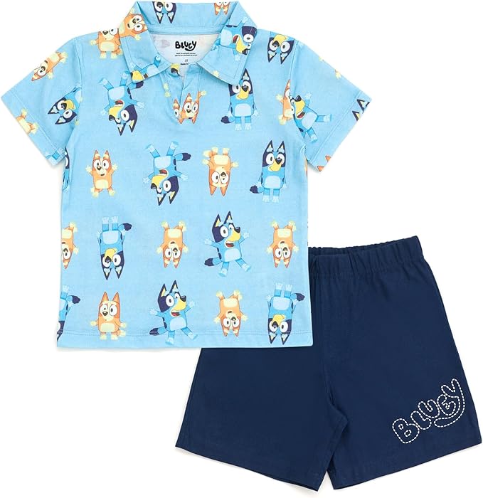 Bluey Polo y pantalones cortos