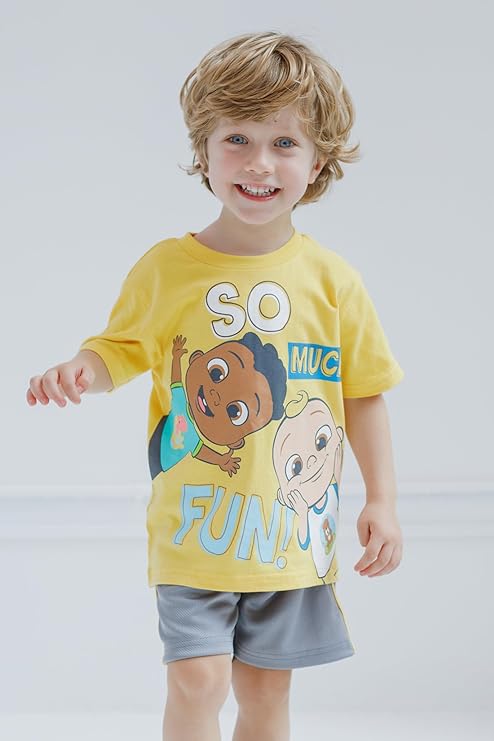 CoComelon JJ - Conjunto de camiseta y pantalones cortos
