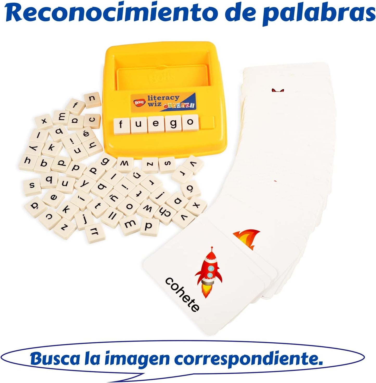 60 tarjetas flash en minúscula en español - Juguetes educativos para aprendizaje de idiomas preescolares