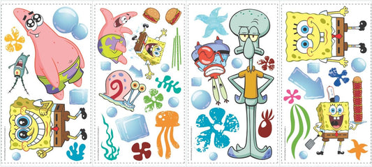 Bob esponja  - Calcomanías de pared para despegar y pegar