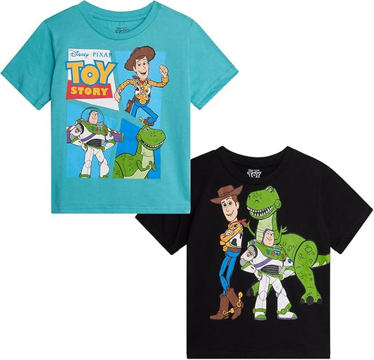 Disney Camiseta Pixar Toy Story, paquete de 2 camisetas
