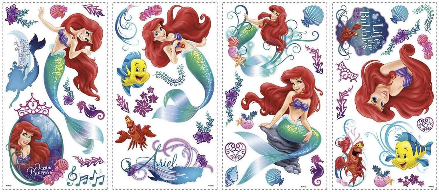Ariel, La Sirenita  Calcomanías de pared para despegar y pegar