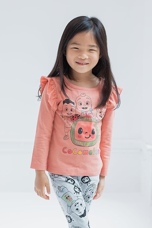 CoComelon JJ Cody Nina - Conjunto de camiseta y leggings