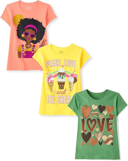 The Children's Place Camisetas gráficas de manga corta