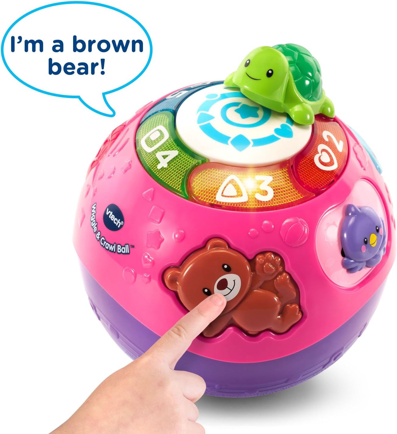 VTech Wiggle & Crawl Ball, morado