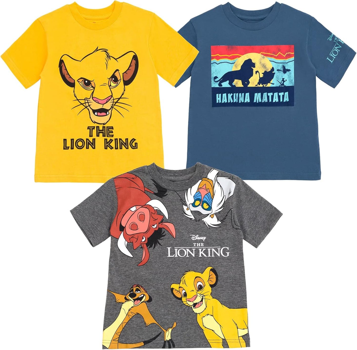 Pack 3 Camisetas, Rey León