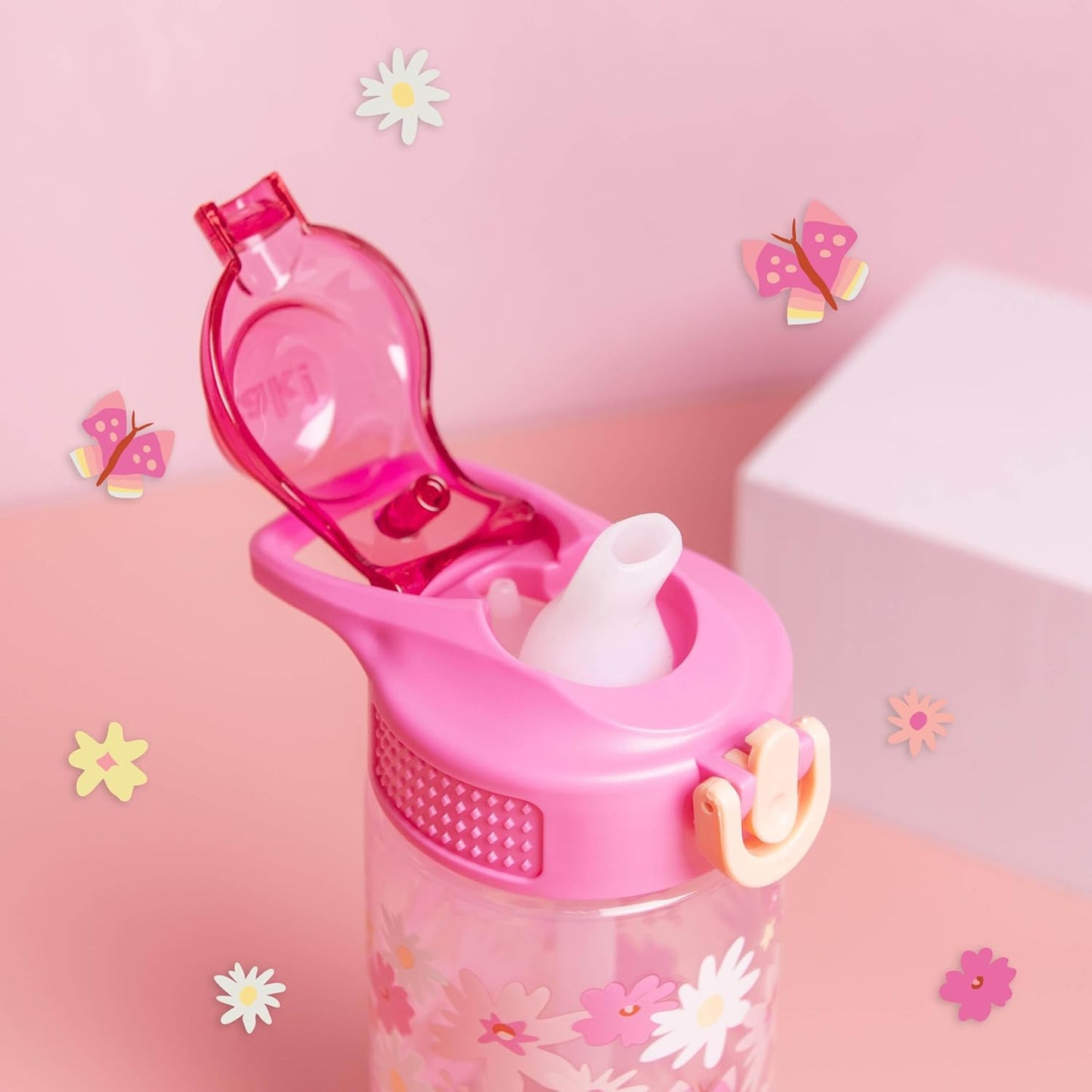 Zak Designs Botella de agua plástico duradero, 16 onzas