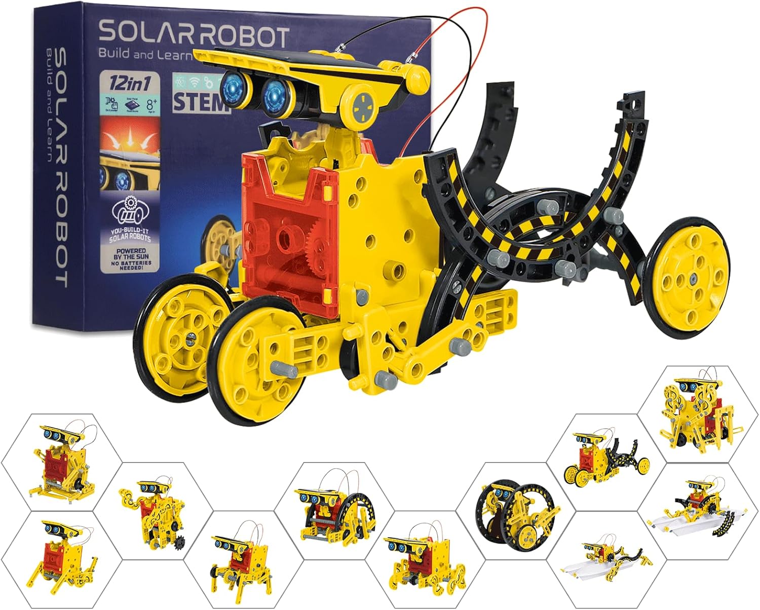 STEM Kit de robot solar de creación 12 en 1