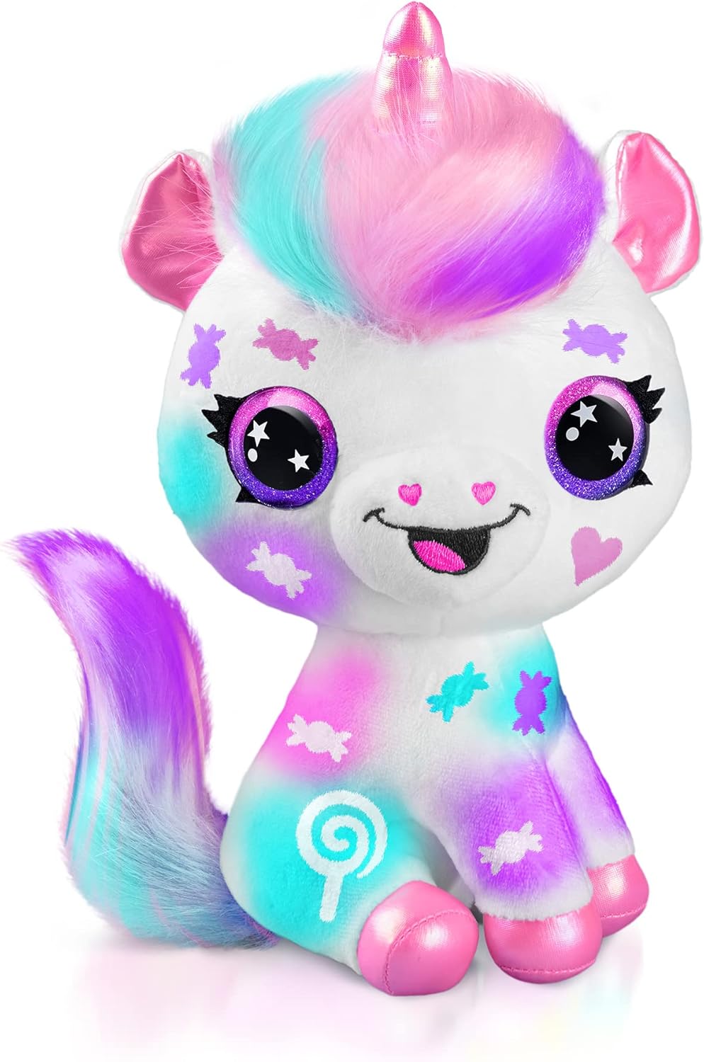 Canal Toys Personaliza el unicornio rosa grande de peluche con aerógrafo. Decora, lava, repite.