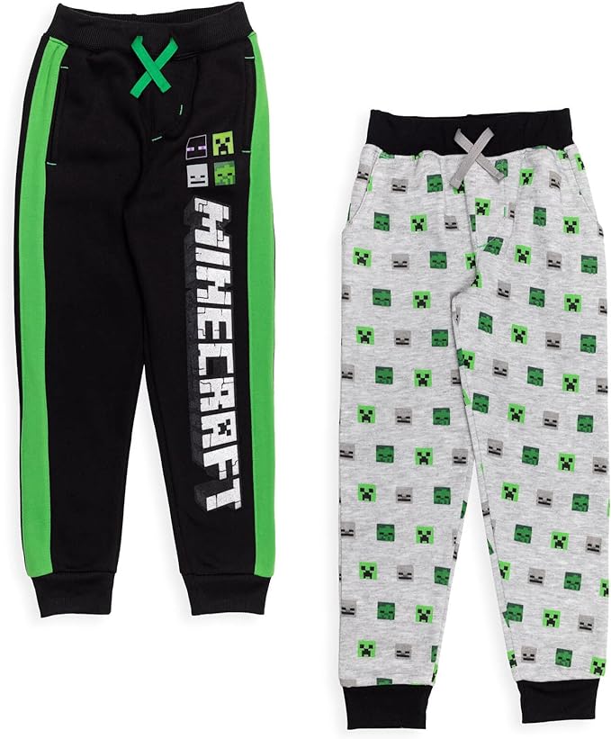 Minecraft Paquete de 2 pantalones deportivos de forro polar