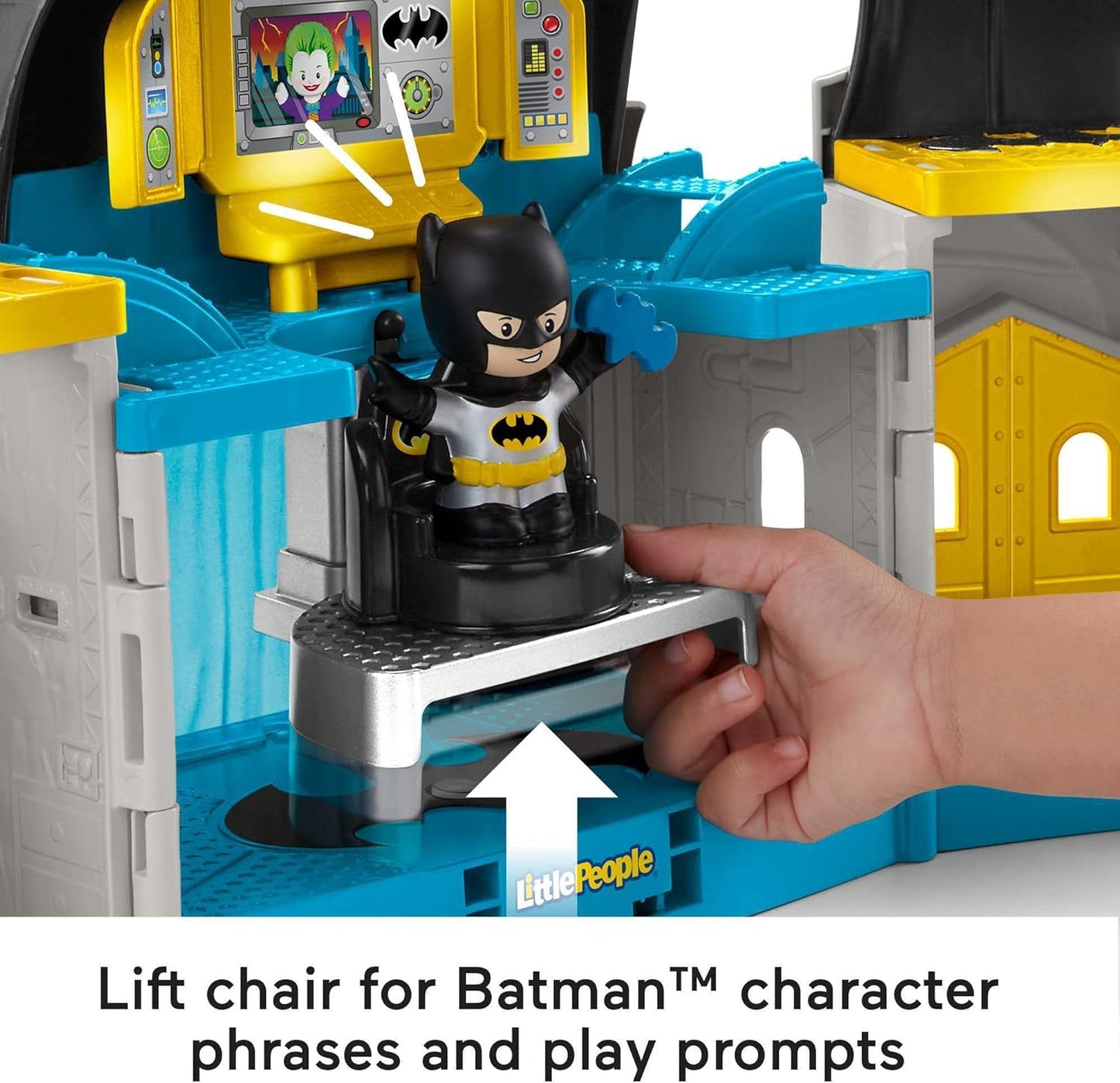 DC Super Friends Fisher-Price Little People - Juego de batcueva de lujo