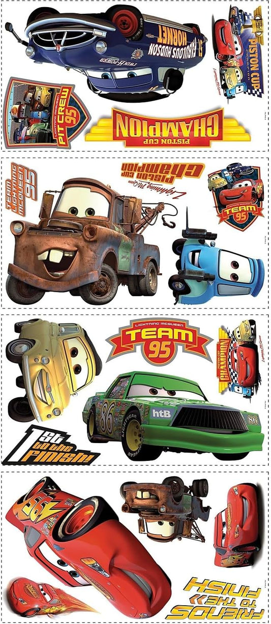 Disney Pixar Cars  Calcomanías de pared para despegar y pegar