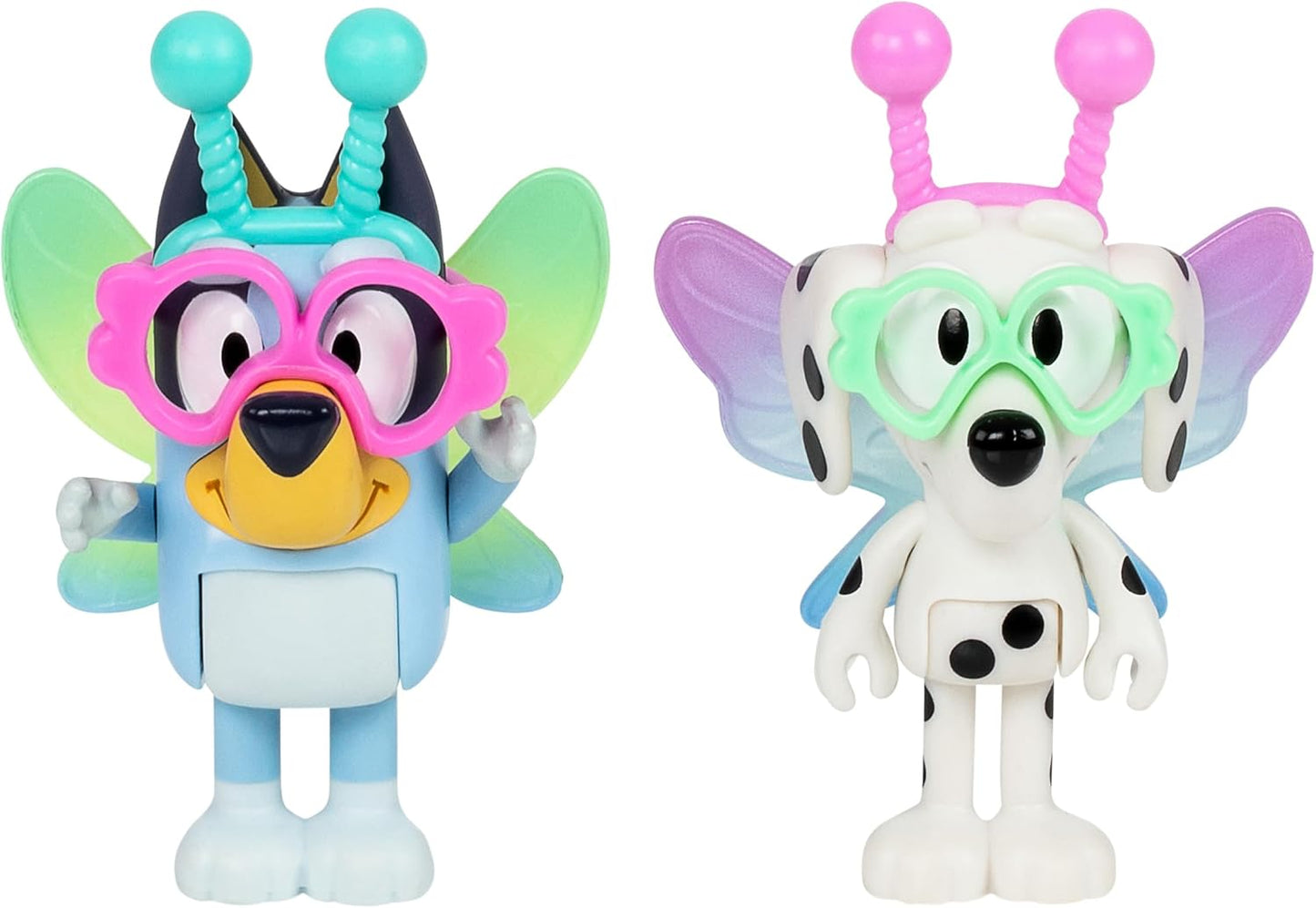 Bluey Figuras de 2 paquetes, héroes de acción