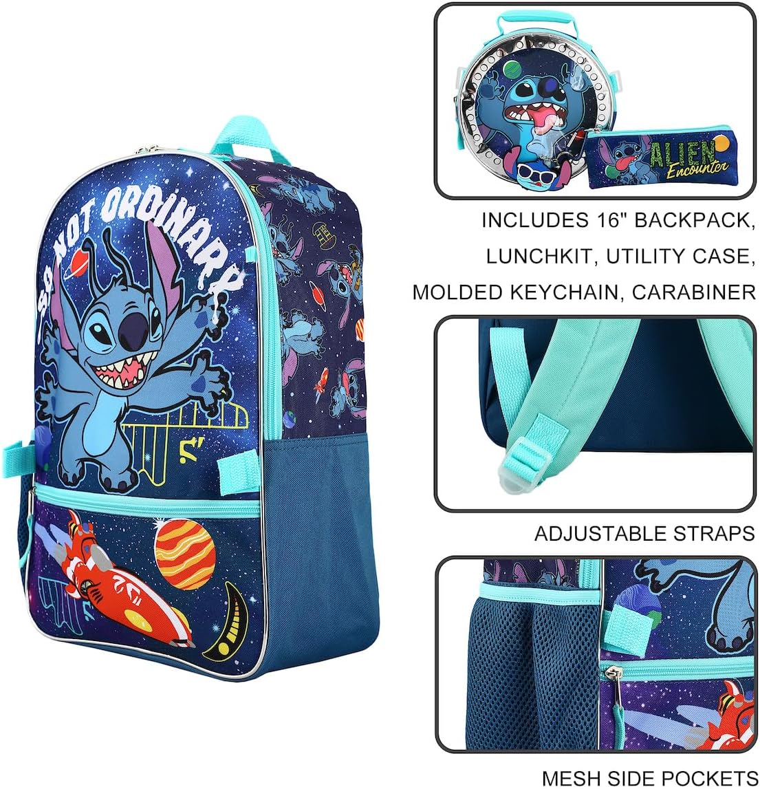Juego combinado de mochila+lonchera+cartuchera / 16 pulgadas alto