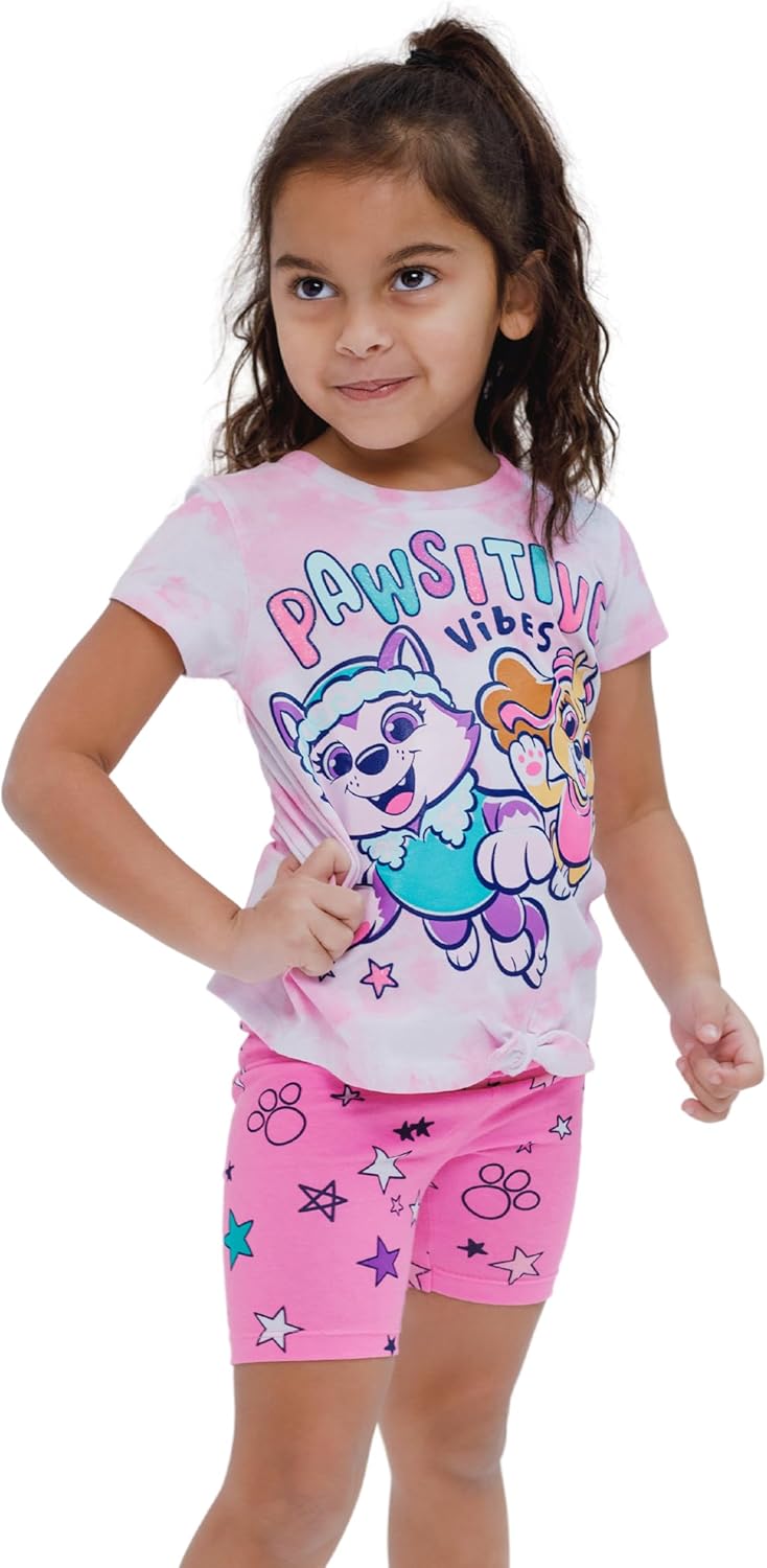 Paw Patrol Skye Everest - Conjunto de camiseta y pantalones cortos