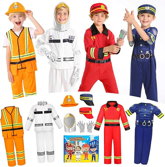 Ropa de vestir para niños de 3-6 Años, juego de rol 4 en 1