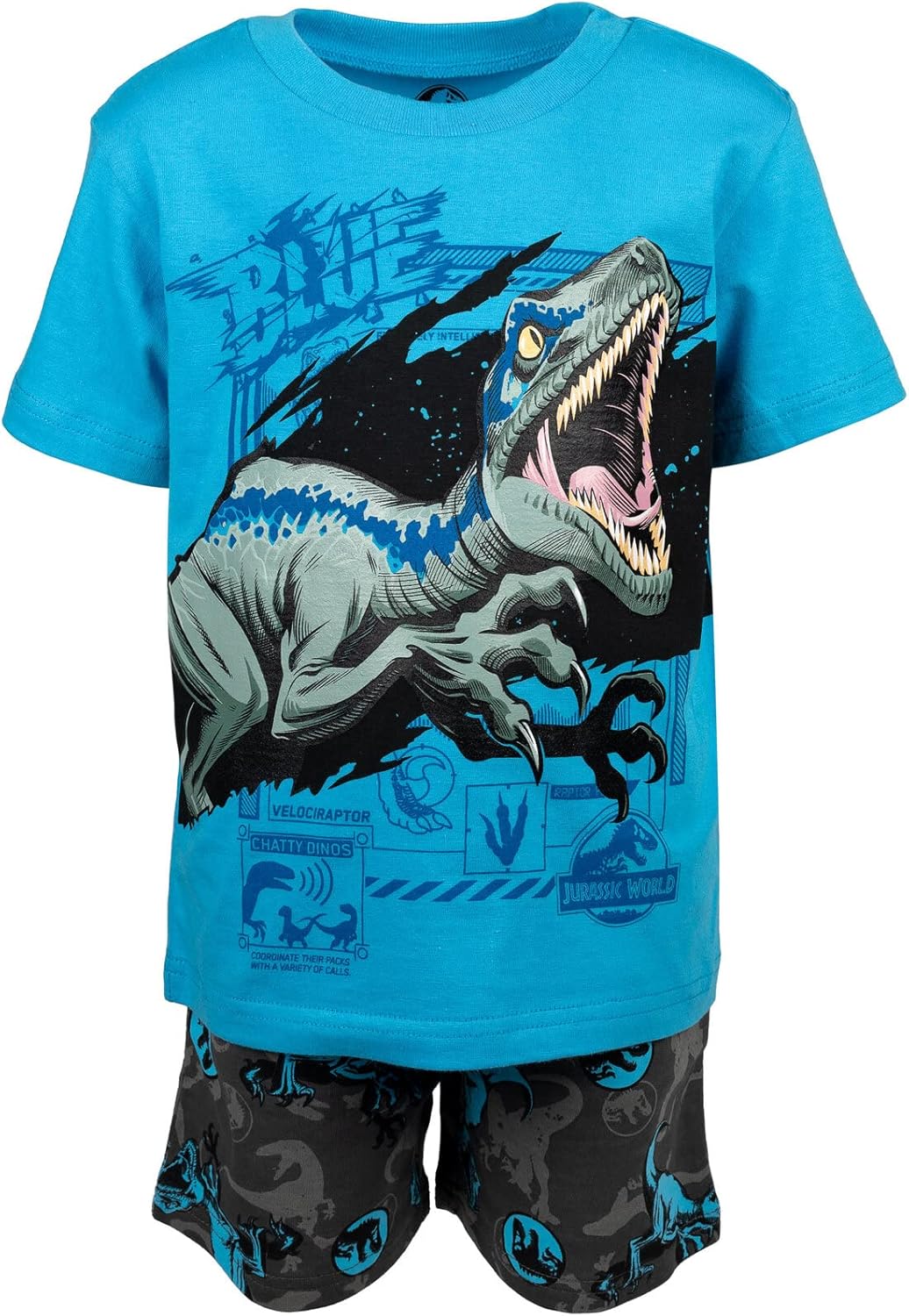 Jurassic World Conjunto de camiseta y pantalones cortos Dinosaurio