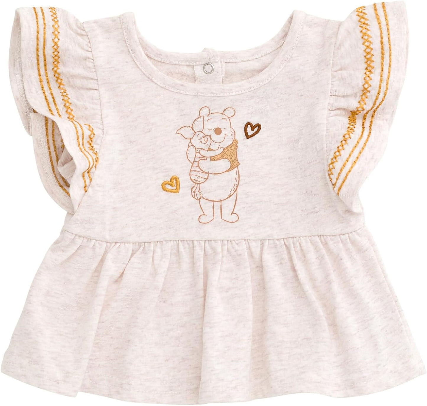 Winnie the Pooh Camiseta sin mangas y pantalones de gasa de algodón