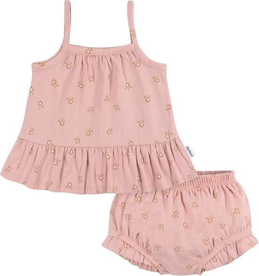 Gerber Conjunto de túnica sin mangas y cubrepañales