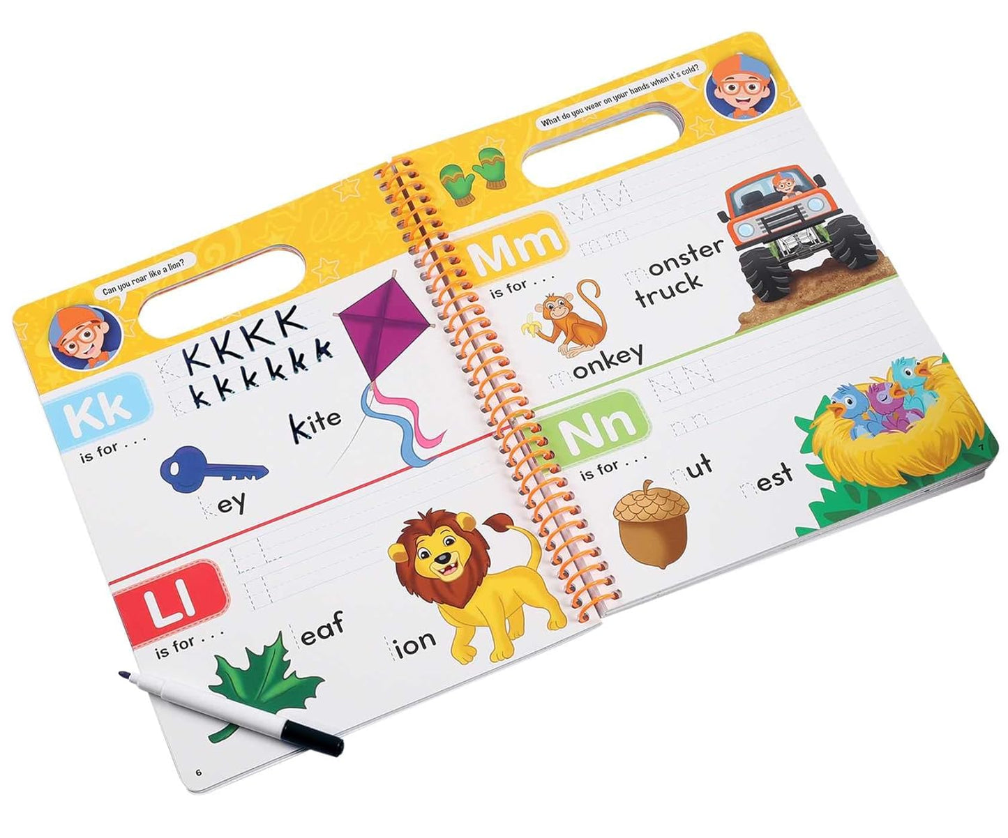 ¡Aprende conceptos básicos y practica la escritura con Blippi!