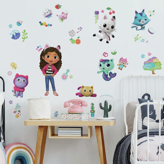 Gabby's Dollhouse  - Calcomanías de pared para despegar y pegar